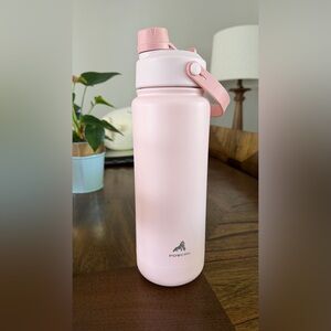POWCAN Pink Insulated Water Bottle with Carry Handle